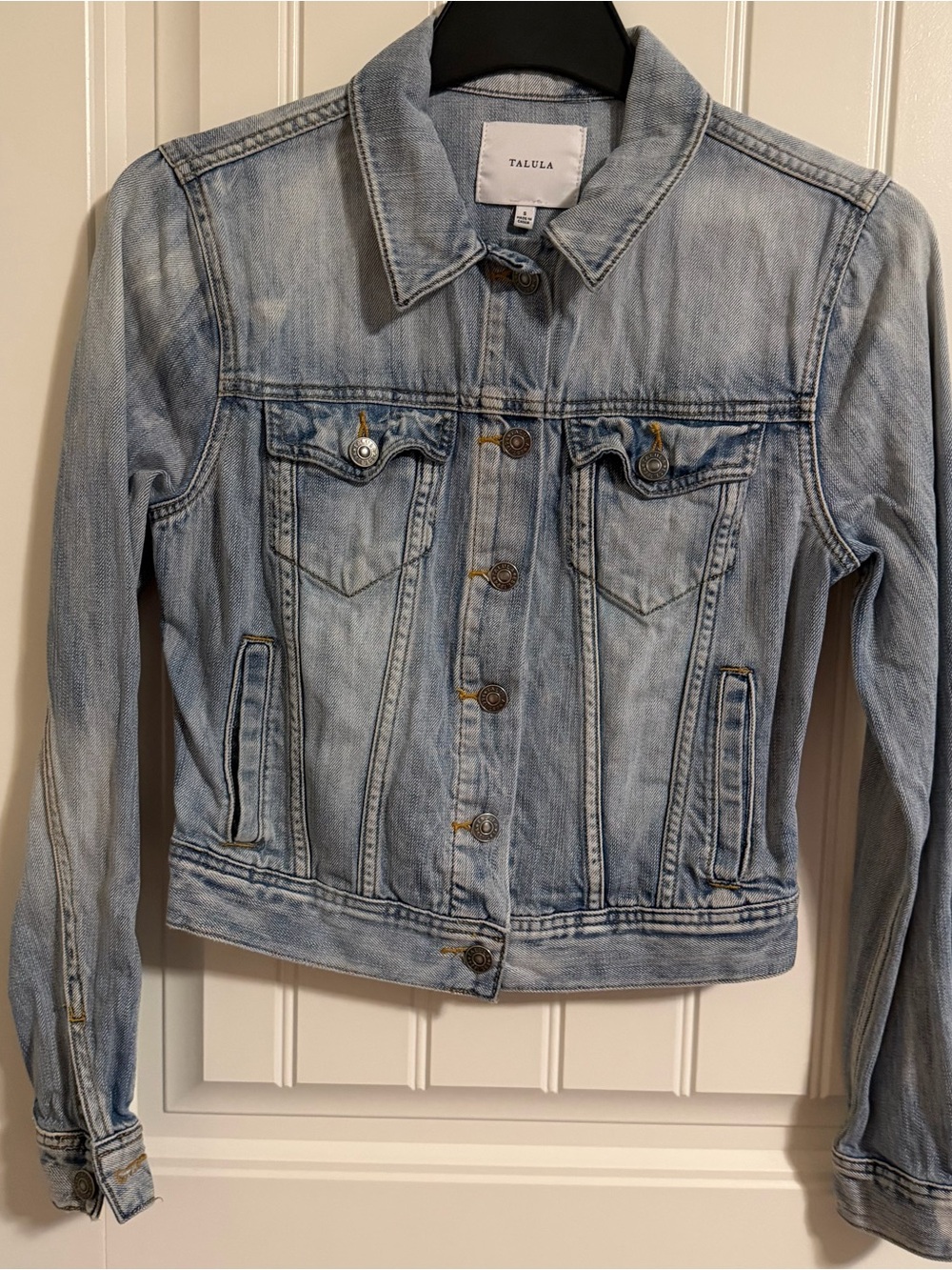 Talula Light Blue Washed Denim Jacket